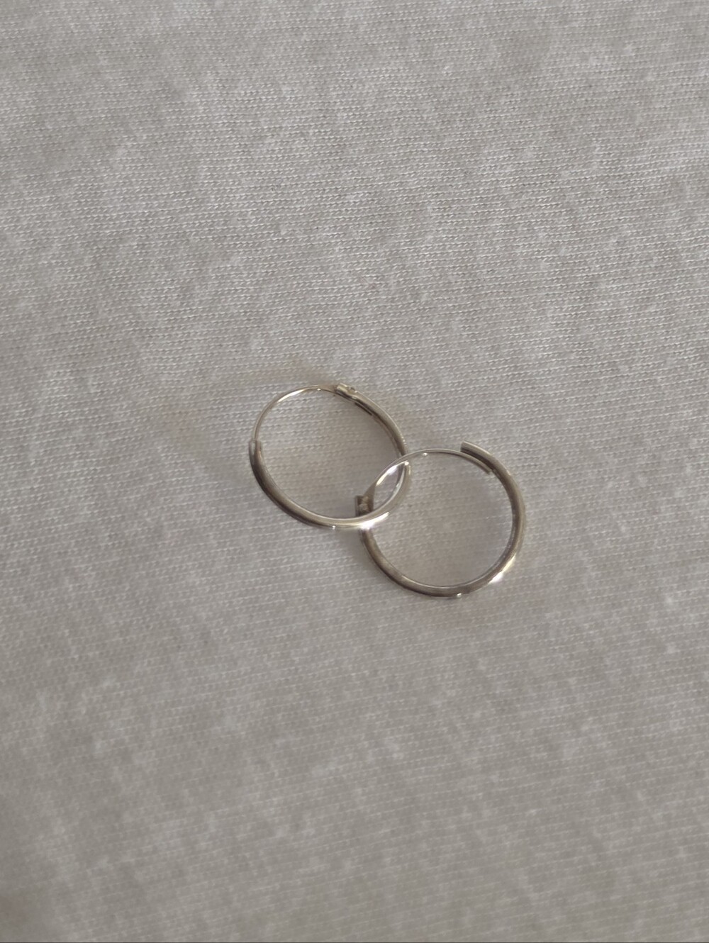 Delicate Small Silver Hoop Earrings